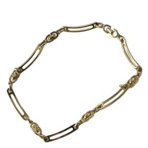 Christian DIOR Necklace CD Logo Gold Color Golden KW • GY18